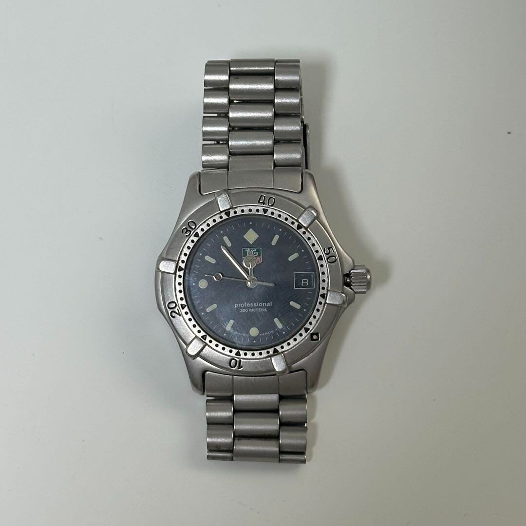 タグホイヤー プロフェッショナル200M 962.013-2 TAG HEUER TAG Heuer Professional Men's Black Watch - 962.013F-2 for