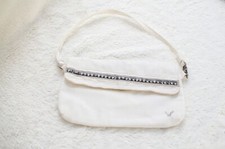 vtg y2k American Eagle Outfitters Zip Close Jeweled Canvas Clutch