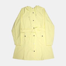 Rains Curve W Jacket / Size M / Mid-length / Womens / Yellow / Polyester
