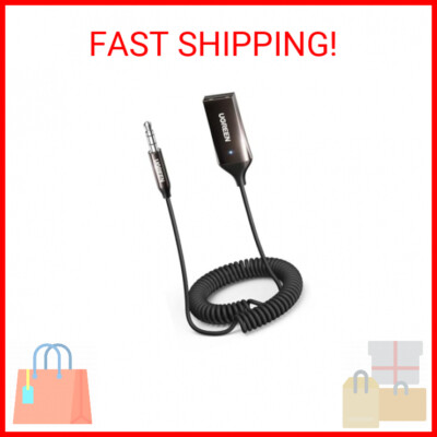 UGREEN Aux to Bluetooth 5.3 Adapter 3.5mm Bluetooth Receiver for Car USB 2.0 to 