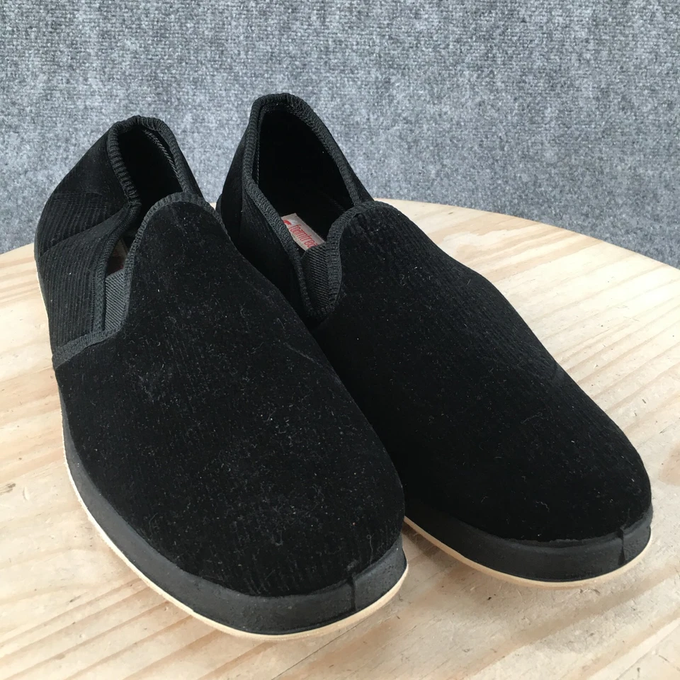 Zapatillas Foamtreads para Hombres 14 Regales Sin Cordones Negras Cómodas Informales Parte Superior Baja Punta Redonda Foto 3 de 4