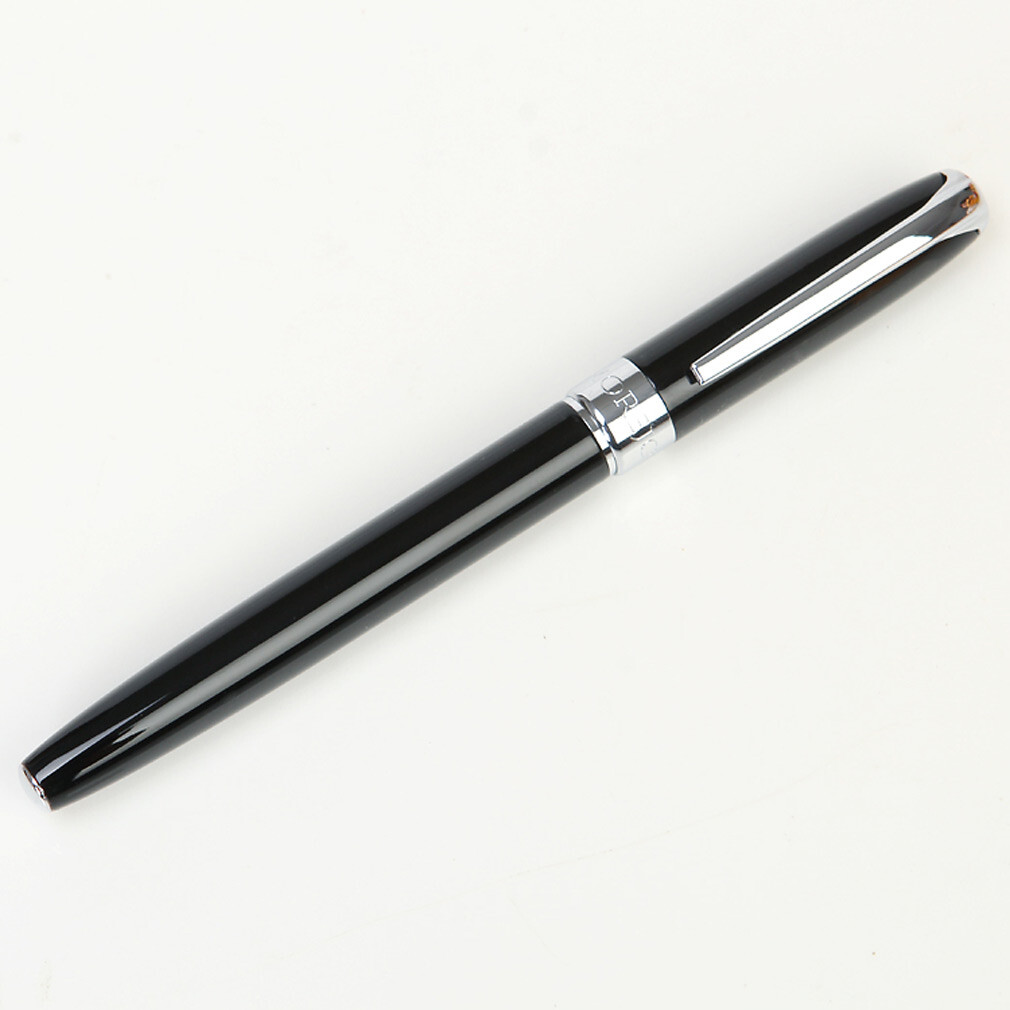 Morejoy MJ-200 Black Roller Ball Pen Chromed Medium