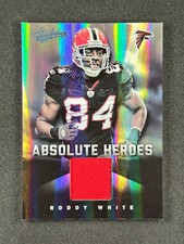 2012 Absolute Spectrum Absolute Heroes Prime Game-Worn Mats. #19 Roddy White /49