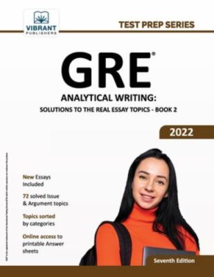 Gre Analytical Writing : Solutions to the Real Essay Topics, Paperback by Vib...