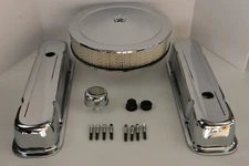 Pontiac Chrome Engine Dress Up Tall Valve Covers 14" Air Cleaner 350 389 400 455