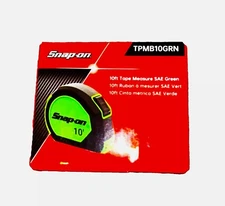 *NEW* Snap-on Tools TAPE MEASURE 10' SAE TPMB10GRN *GREEN* MAGNETIC BACK