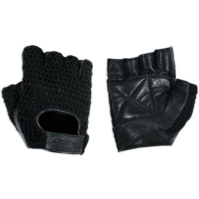Guanti Senza Dita In Pelle Per Moto E Auto - Taglia S, Nero, Design Rinforzato - Foto 13