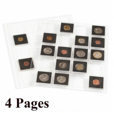 4 Lighthouse Grande Encap Pages for 2x2 Coin Holder BCW Snaplock / Quadrum