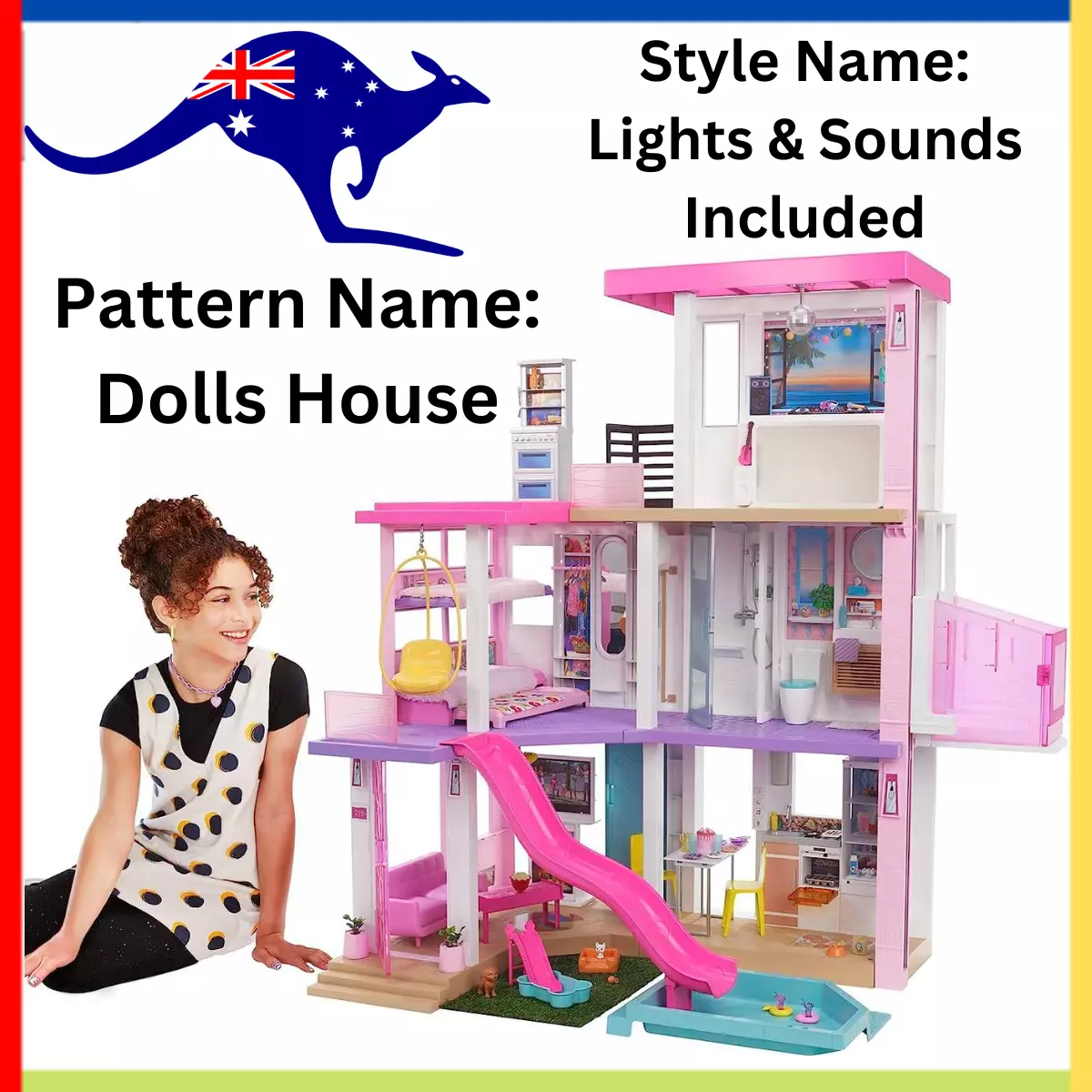 Barbie DreamHouse Playset with 10 Play Areas, 75+ Furniture