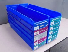 10-Pack - Nestable Shelf Bins - LewisBins+ - Screw and Parts Storage 