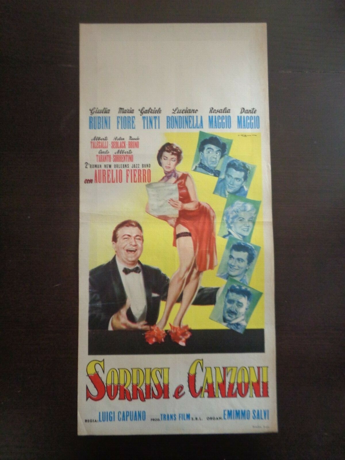 Locandina originale film Sorrisi e canzoni (1958) - Regia di Luigi Capuano