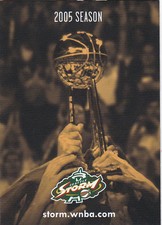 2005 SEATTLE STORM WNBA BASKETBALL POCKET SCHEDULE 