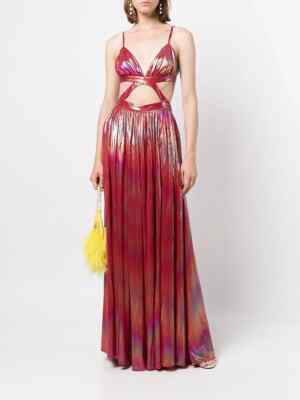 Retrofete Jett Rainbow-Effect Maxi Dress Size:L   $675  NWT