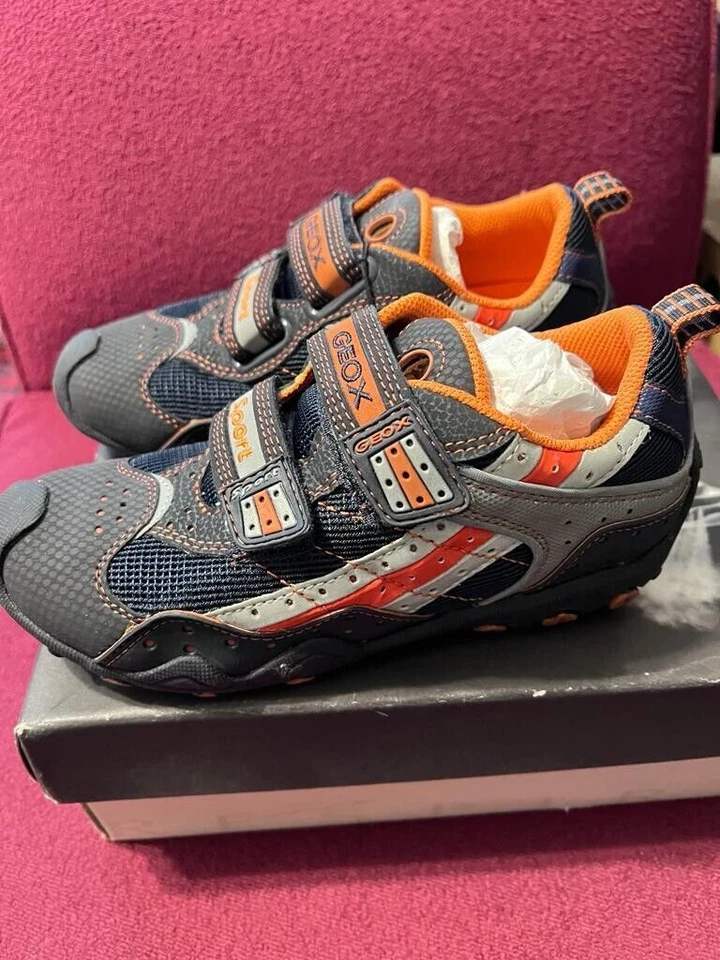 Geox Respira J Lethal C- Mesh +PR. Geobuck Azul Marino/Naranja NRF:402 Talla 3.5 ¡NUEVO! Foto 4 de 4