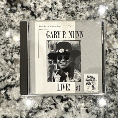 Live! at Poor David's Pub Dallas Texas (Vol. 2) GARY P NUNN CD 1992 PDRD1020 NM