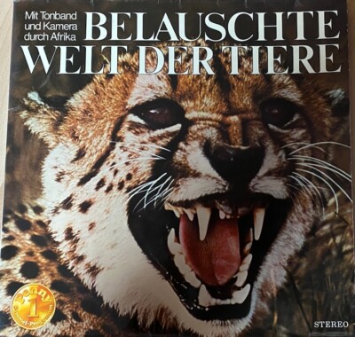 LP - Belauschte Welt der Tiere Tonband Kamera Afrika - Bothe Pelzer