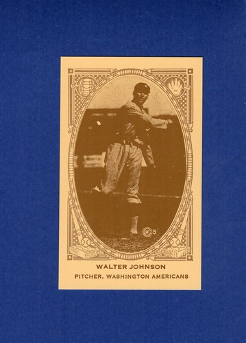 Walter Johnson 1922 E120 American Caramel card