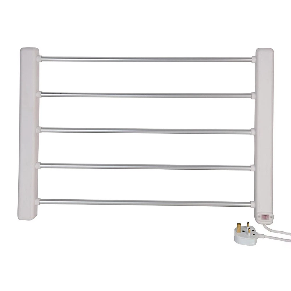 Pro-Elec Heated Electric Towel Rail 65W Plug into Mains Bathroom | eBay