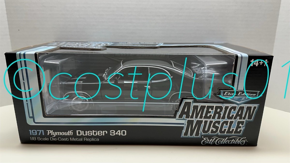 ERTL AMERICAN MUSCLE 1971 PLYMOUTH DUSTER 340 1:18 BLACK
