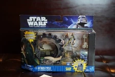 Attack Cycle with General Grievous STAR WARS The Clone Wars MIB NEW