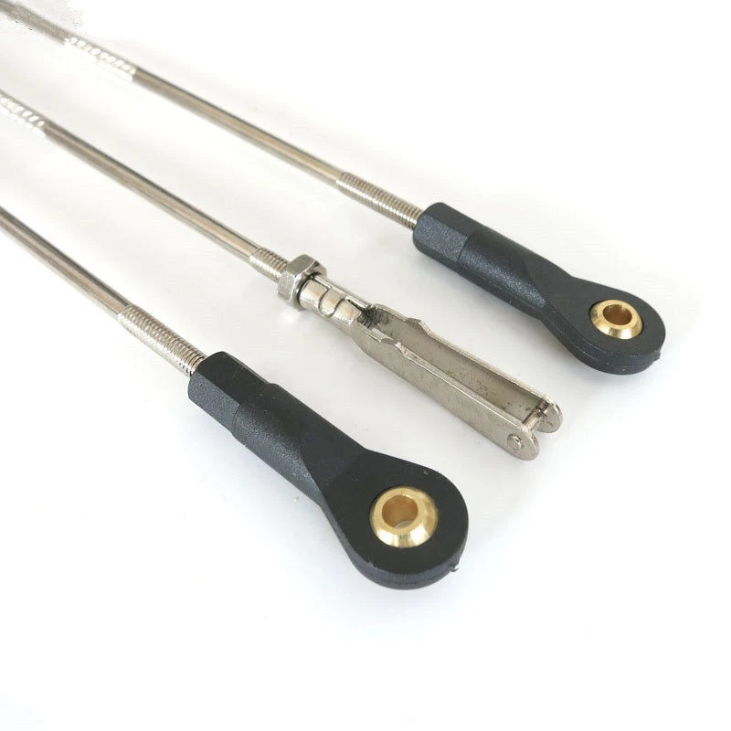 #1304 Servo Rudder M3 Steering Linkage Arm Linkage L120mm for Fixed Wing RC Car - Image 4 of 4