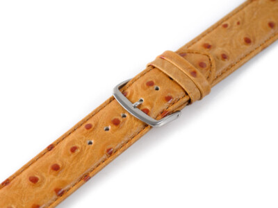 UHRENARMBAND LEDERARMBAND STRAUSSLOOK STRAUSS - PRAEGUNG OSTRICHLOOK 20 MM de
