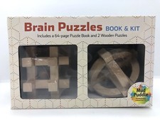 Brain Puzzles Book  Kit 3-D Cube  3-D Sphere New