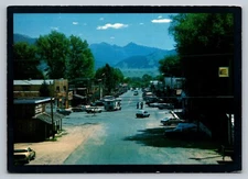 Postcard Montana Ennis Main Street RV Conoco Store Signs  6x4 E396
