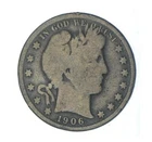 1906-O - US Barber 90% Silver Half Dollar Coin