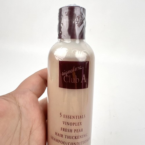 NEW Signature Club A Fresh Pear Hair Thickening Shampoo Conditioner Vinoplex 4oz - Picture 2 of 6
