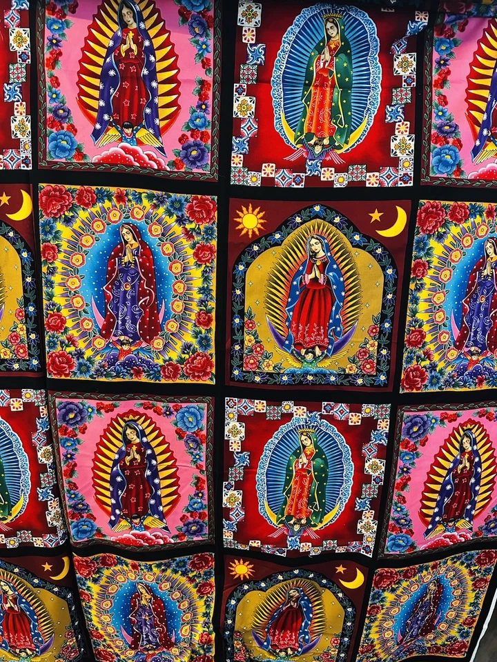 Robert Kaufman Fabrics "Inner Faith" panel, featuring the Our Lady of Guadalupe - Image 3 of 4
