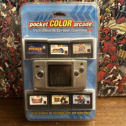Brand New - Neo Geo Pocket Color Arcade Console W 6 Games Blister Pack - Sealed