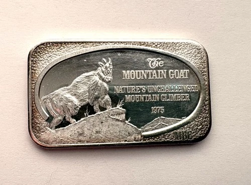 1 oz .999 Silver Bar United States Silver Corp Mountain Goat 2008 C-019