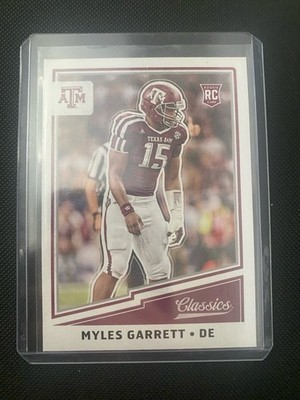 2017 Panini Classics MYLES GARRETT Rc #270 Cleveland Browns Karte C9