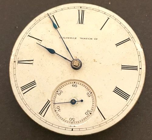 Antique 1881 Illinois Grade 101 Pocket Watch Movement Parts/Repair 18s 11j USA
