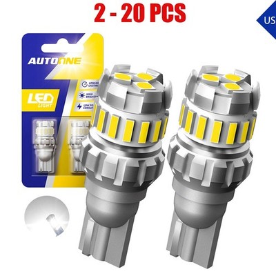 2-20 T15 921 912 W16W T16 LED Reverse Backup Light Bulbs Super Bright White Lamp