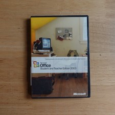 Microsoft Office Student and Teacher Edition 2003 Word Excel Key Included