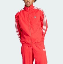 NWT adidas original Tracksuit Woven Firebird Track Scarlet Red Men's size L