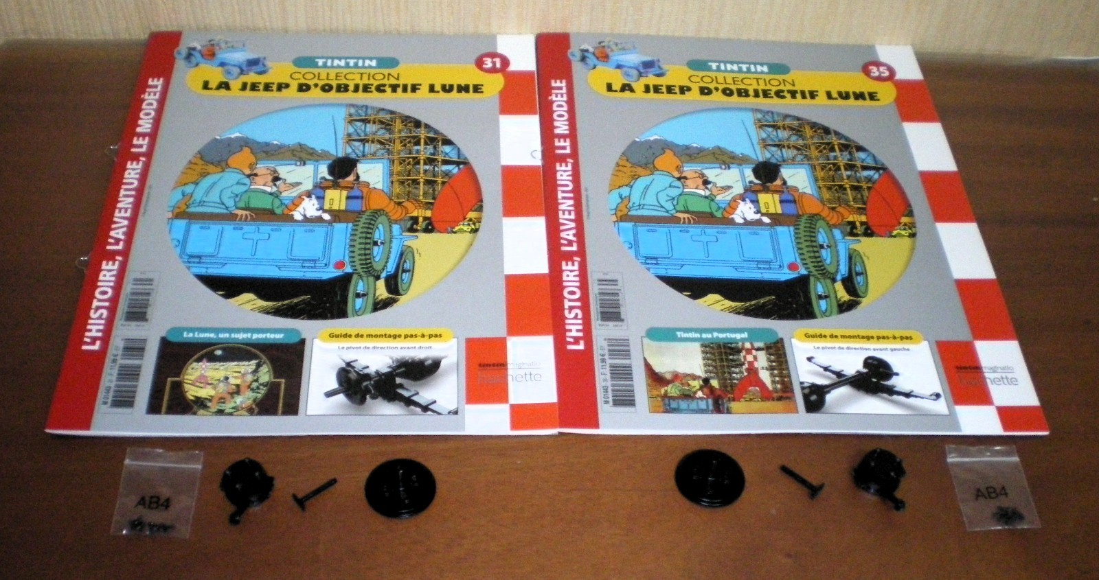 Pivots de direction de rechange pour l'assemblage de la Jeep Objectif Lune n° 31-35