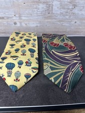 Jos A.BanksTies Lot of 2 Executive Collection 100% Silk Made in USA Pre-Owned