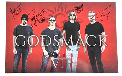 GODSMACK SIGNED POSTER ALL 4 MEMBERS!