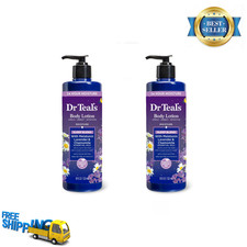Dr Teal's Sleep Body Lotion, Lavender  Chamomile Essential Oils, 18 fl oz, 2pk