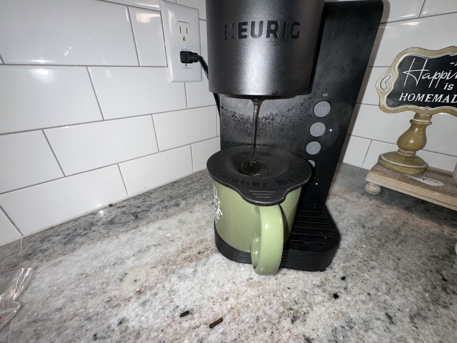 Coffee Splash Guard for Single Serve Coffee Maker like Keurig Ninja Nespresso
