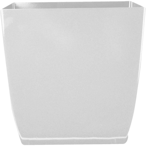 8 Inch Aria Square Self Watering Planter - Plastic Plant Pot for Indoor Outdo...