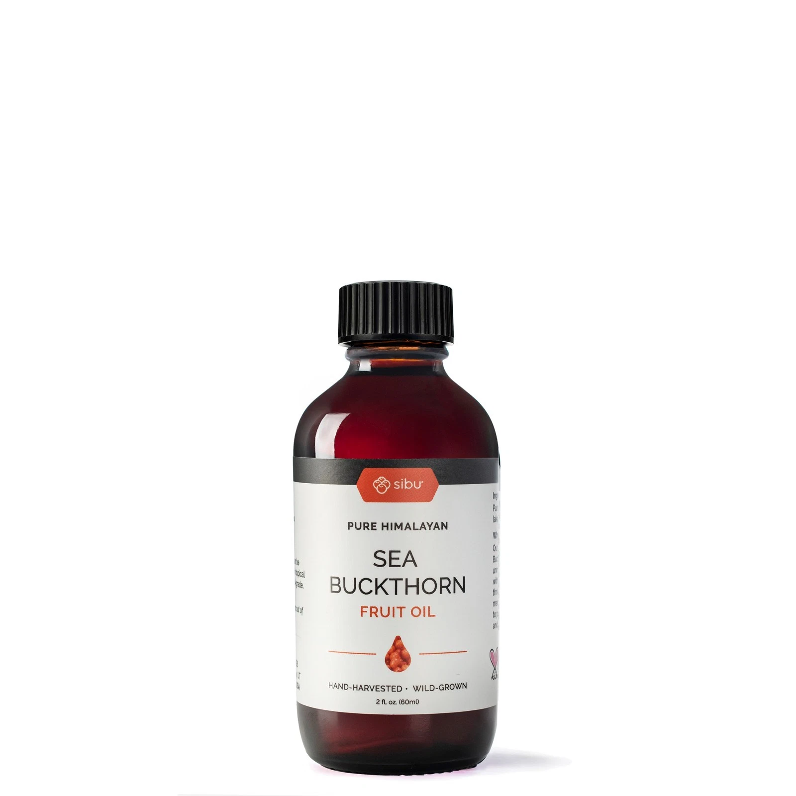 SIBU Premium Himalayan Omega 7 Sea Buckthorn Fruit Oil, 2 oz