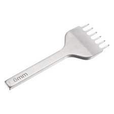 6mm 6 Prong Leather Hole Stitching Punch Tool for Hand Sewing, White