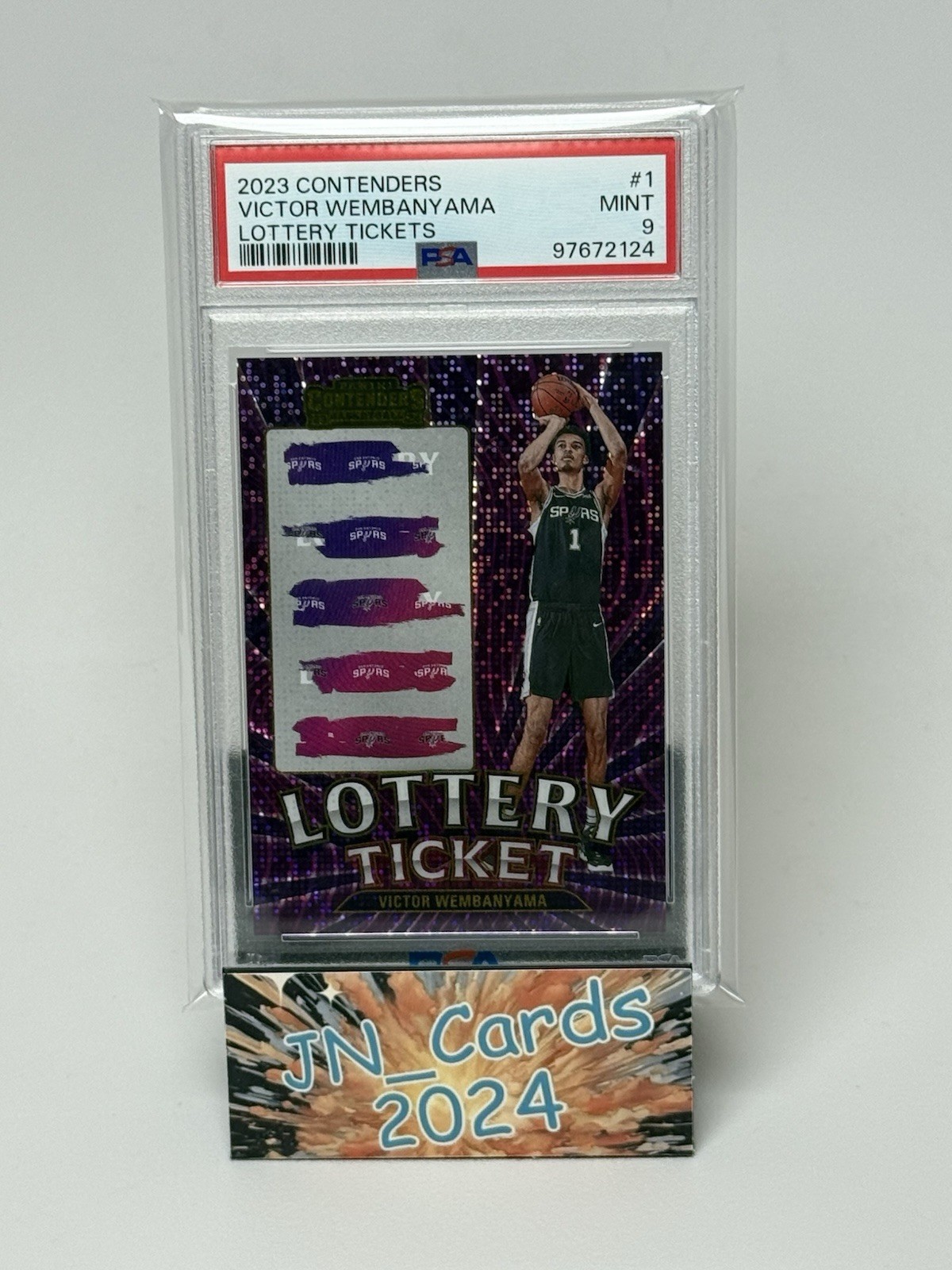 2023-24 Panini Contenders - Lottery Ticket Victor Wembanyama #1 PSA 9 (RC)