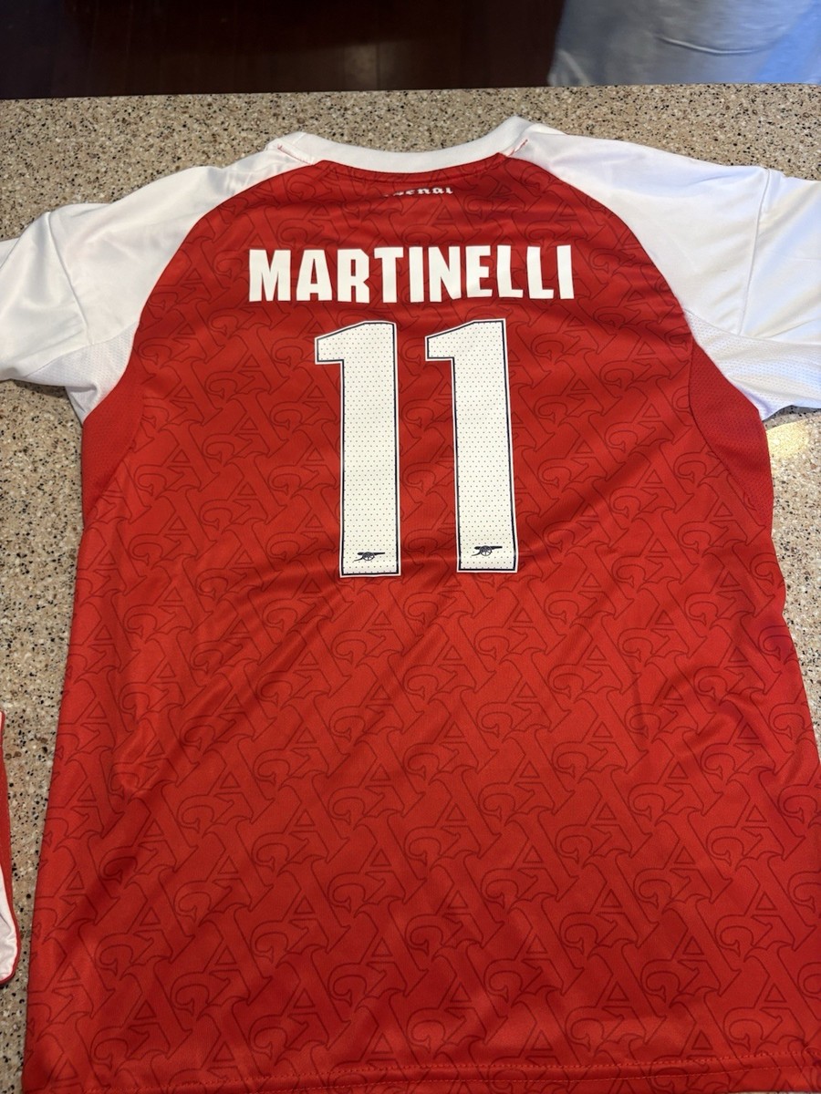 Adidas Arsenal Martinelli #11 Soccer Jersey & Shorts Red/White