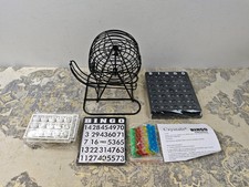 Global Gizmos 50690 Traditional Bingo Set | Includes Round Cage, 75 Balls, 18 Ca