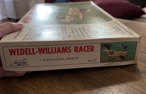 VINTAGE Williams Bros Wedell Williams Racer 32-121 Kit 1:32 NOS SEALED PARTS - Picture 3 of 16